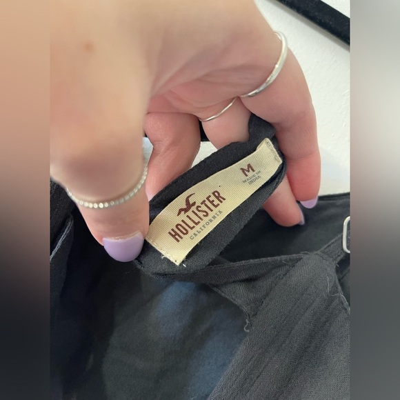 Hollister Gray Sequined Caged Back Mini Sundress Sleeveless - Picture 4 of 4